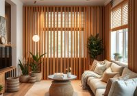 Aranżacja wnętrza – poznaj zalety lameli drewnianych i stwórz oryginalną przestrzeń!