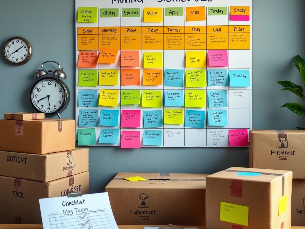 Harmonogram przeprowadzki na 30 dni: krok po kroku od selekcji rzeczy do dnia transportu i formalności