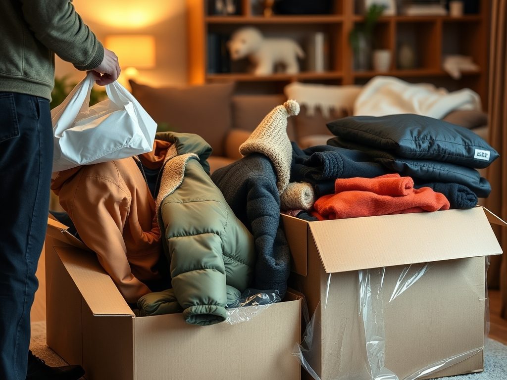 Jak skutecznie pakować kurtki i płaszcze do przeprowadzki, by uniknąć zagnieceń i wilgoci